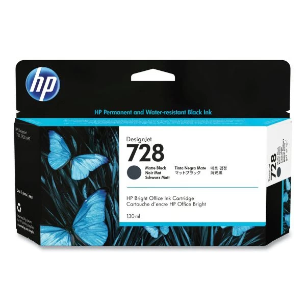HP 728, (3WX25A) Matte Black Original Ink Cartridge 3 HP 728, (3WX25A) Matte Black Original Ink Cartridge