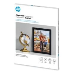 HP Advanced Photo Paper, 10.5 Mil, 8.5 X 11, Glossy White, 50/Pack 16 HP Advanced Photo Paper, 10.5 Mil, 8.5 X 11, Glossy White, 50/Pack -HP Treasure Shop f75815294d43f432d39819823e5e3517c0