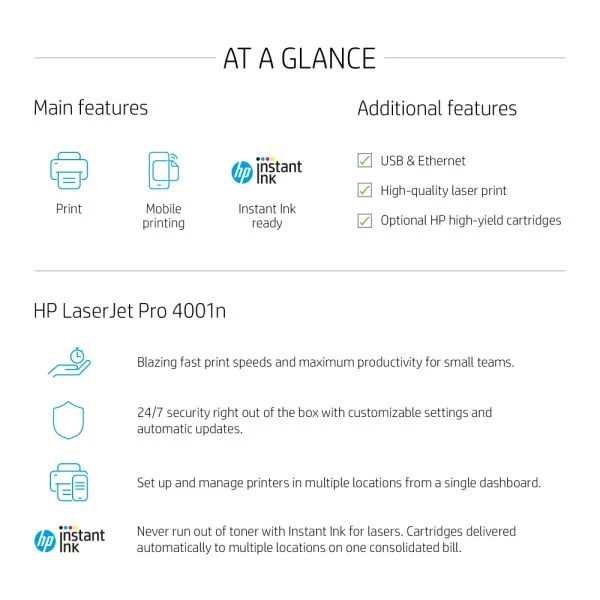 HP LaserJet Pro 4001n Laser Monochrome Printer 6 HP LaserJet Pro 4001n Laser Monochrome Printer - Image 4