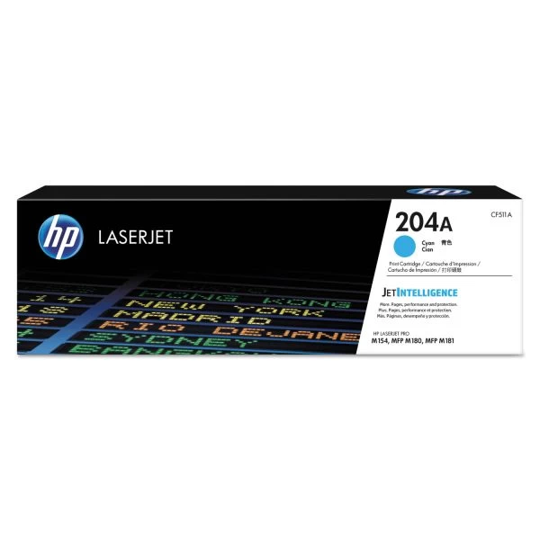 HP 204A, (CF511A) Cyan Original LaserJet Toner Cartridge 3 HP 204A, (CF511A) Cyan Original LaserJet Toner Cartridge