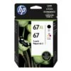 HP 67XL High-Yield Black And Tri-Color Ink Cartridges, Pack Of 2, 3YP30AN -HP Treasure Shop fba76ff078111b7f7c510fe80a5f25cf7d