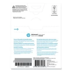 HP Advanced Photo Paper, 10.5 Mil, 5 X 7, Glossy White, 60/Pack 11 HP Advanced Photo Paper, 10.5 Mil, 5 X 7, Glossy White, 60/Pack -HP Treasure Shop fcc261a03f2f4164a4382124d95c87f59f