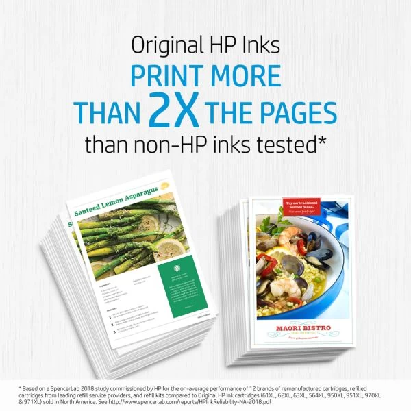 HP 952 Cyan, Magenta, Yellow Ink Cartridges, Pack Of 3, N9K27AN 4 HP 952 Cyan, Magenta, Yellow Ink Cartridges, Pack Of 3, N9K27AN - Image 2